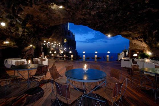 easide Restaurant Inside a Cave in Italy