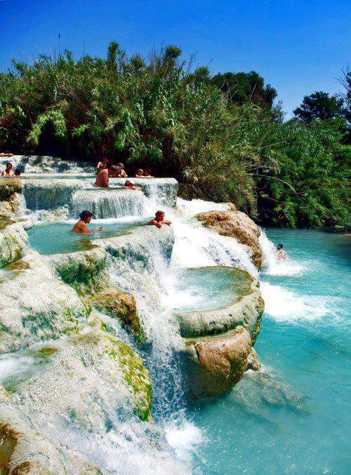 Natural Jacuzzi in Saturnia, Italy