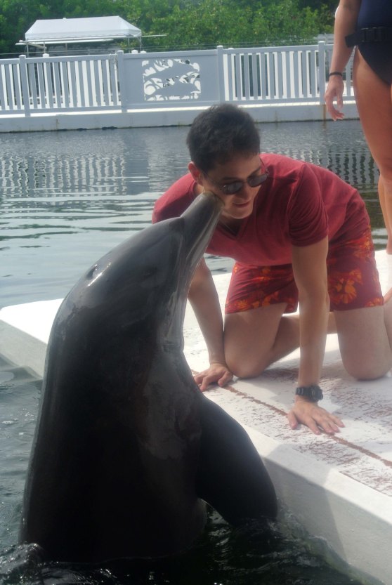 Kissed by a dolphin (;